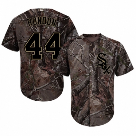 Men's Majestic Chicago White Sox #44 Bruce Rondon Authentic Camo Realtree Collection Flex Base MLB Jersey