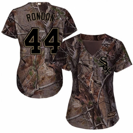 Women's Majestic Chicago White Sox #44 Bruce Rondon Authentic Camo Realtree Collection Flex Base MLB Jersey