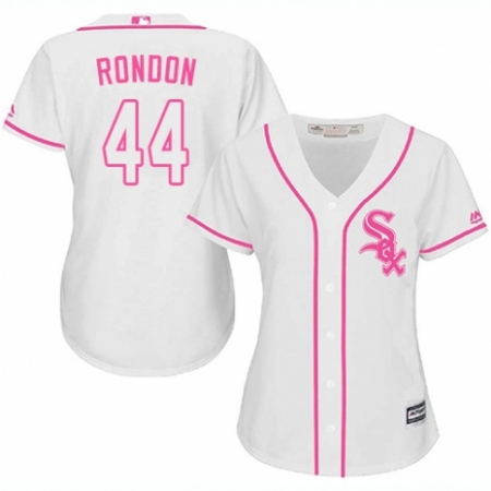 Women's Majestic Chicago White Sox #44 Bruce Rondon Authentic White Fashion Cool Base MLB Jersey