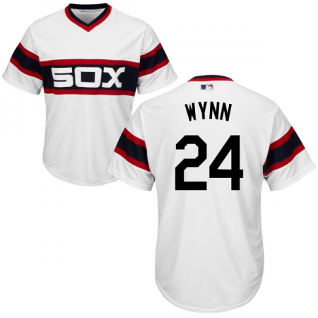 Youth Majestic Chicago White Sox #24 Early Wynn Authentic White 2013 Alternate Home Cool Base MLB Jersey