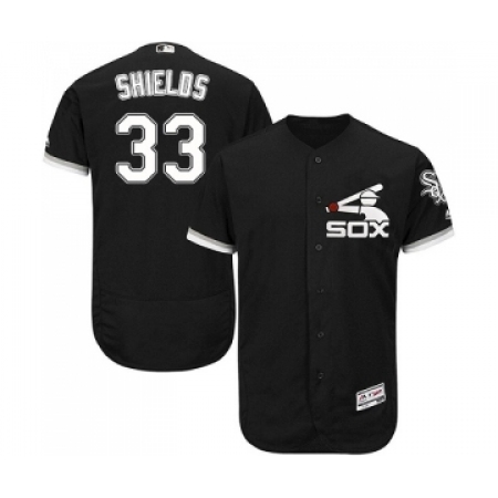 Men's Majestic Chicago White Sox #33 James Shields Black Flexbase Authentic Collection MLB Jerseys