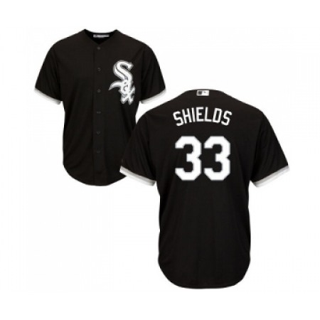 Men's Majestic Chicago White Sox #33 James Shields Replica Black Alternate Home Cool Base MLB Jerseys