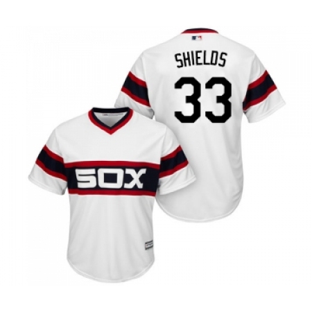 Men's Majestic Chicago White Sox #33 James Shields Replica White 2013 Alternate Home Cool Base MLB Jerseys