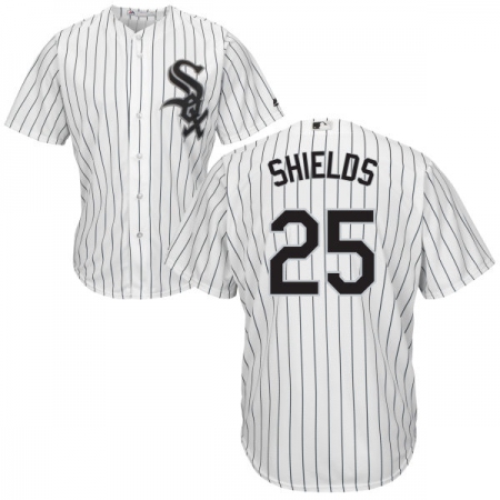 Men's Majestic Chicago White Sox #33 James Shields Replica White Home Cool Base MLB Jersey