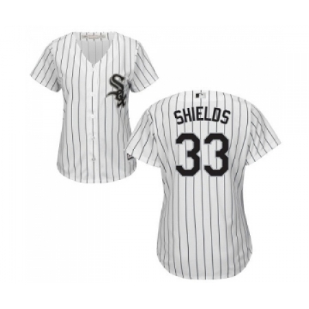 Women's Majestic Chicago White Sox #33 James Shields Replica White Home Cool Base MLB Jerseys