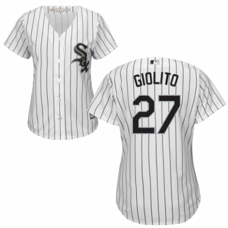 Women's Majestic Chicago White Sox #27 Lucas Giolito Authentic White Home Cool Base MLB Jersey
