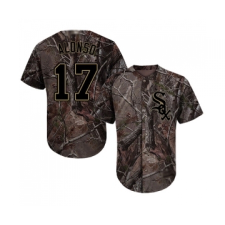 Men's Chicago White Sox #17 Yonder Alonso Authentic Camo Realtree Collection Flex Base Baseball Jersey